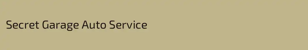 Secret Garage Auto Service